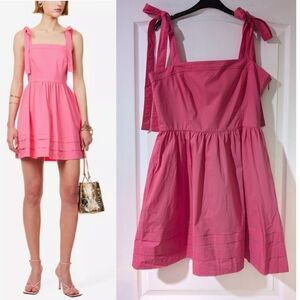 Jonathan Simkhai | Kammy Tie-Strap Mini Dress In Azalea Pink
